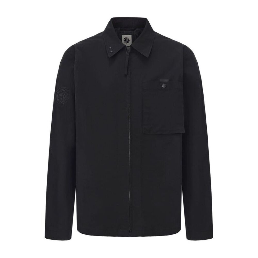 Pretty Green Mens Nylon Overshirt / Black